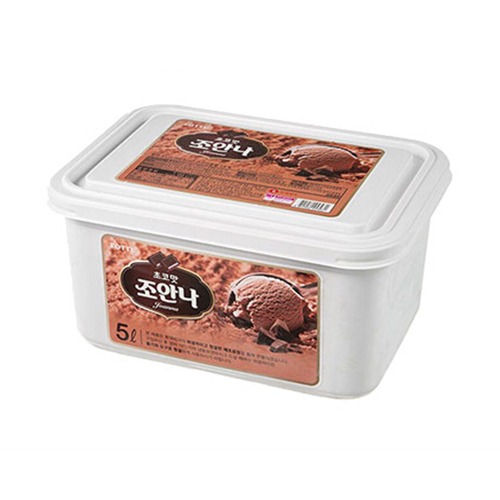 조안나 아이스크림(초코, 5L) - 냉동제품(드라이아이스 필수 구매 품목)