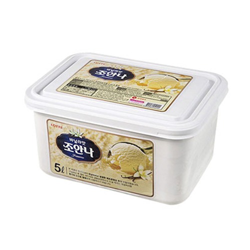 조안나 아이스크림(바닐라, 5L) - 냉동제품(드라이아이스 필수 구매 품목)
